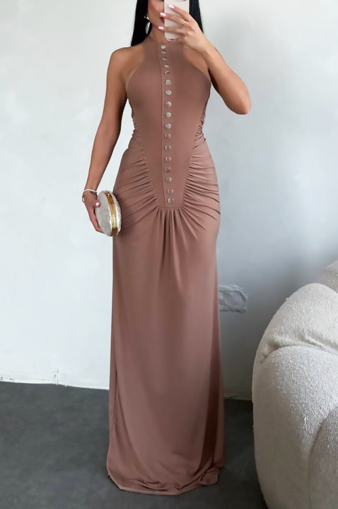 Рокля NABRILZA PUDRA, Цвят: пудра, IVET.BG - Твоят онлайн бутик.