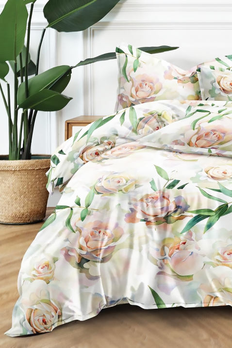 Спален комплект ZERMIOFY 200x220 cm памук - 4 части, Цвят: многоцветен, IVET.BG - Твоят онлайн бутик.