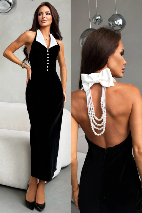 Рокля MLADLANDA, Цвят: черен, IVET.BG - Твоят онлайн бутик.