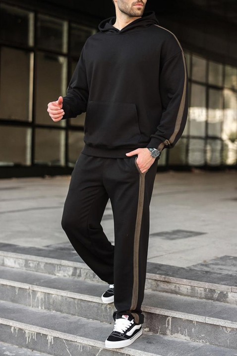 Мъжки комплект MONSHEZO BLACK, Цвят: черен, IVET.BG - Твоят онлайн бутик.