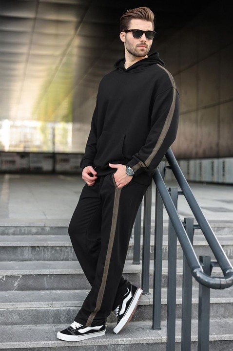 Мъжки комплект MONSHEZO BLACK, Цвят: черен, IVET.BG - Твоят онлайн бутик.