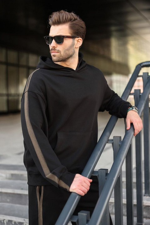 Мъжки комплект MONSHEZO BLACK, Цвят: черен, IVET.BG - Твоят онлайн бутик.