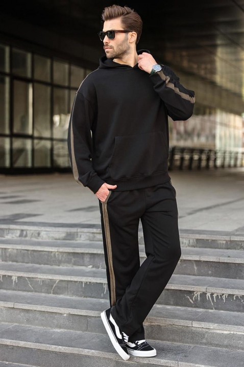 Мъжки комплект MONSHEZO BLACK, Цвят: черен, IVET.BG - Твоят онлайн бутик.