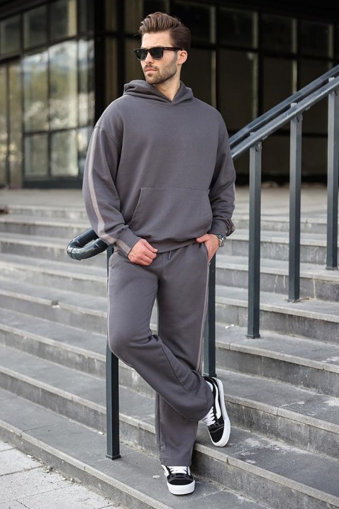 Мъжки комплект MONSHEZO GRAFIT, Цвят: графит, IVET.BG - Твоят онлайн бутик.