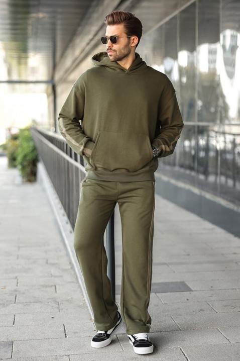 Мъжки комплект MONSHEZO KHAKI, Цвят: каки, IVET.BG - Твоят онлайн бутик.