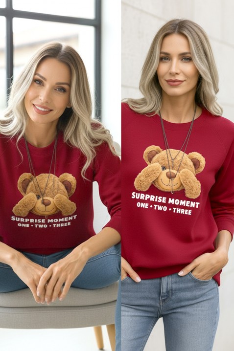 Дамска блуза BRADELZA RED, Цвят: червен, IVET.BG - Твоят онлайн бутик.