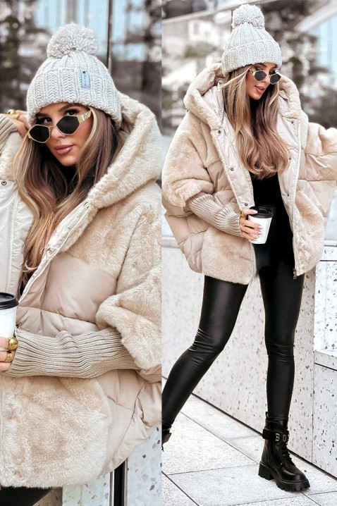 Яке GLOREDA ECRU, Цвят: кафяв, IVET.BG - Твоят онлайн бутик.