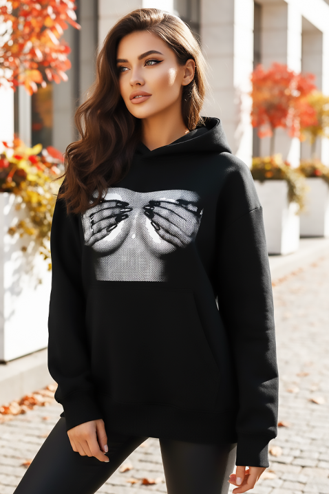 Суичър ZOLERTA, Цвят: черен, IVET.BG - Твоят онлайн бутик.