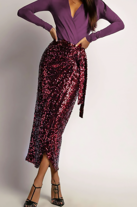 Рокля BLENTISA BORDO, Цвят: бордо, IVET.BG - Твоят онлайн бутик.