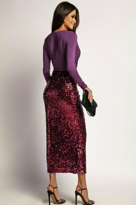 Рокля BLENTISA BORDO, Цвят: бордо, IVET.BG - Твоят онлайн бутик.