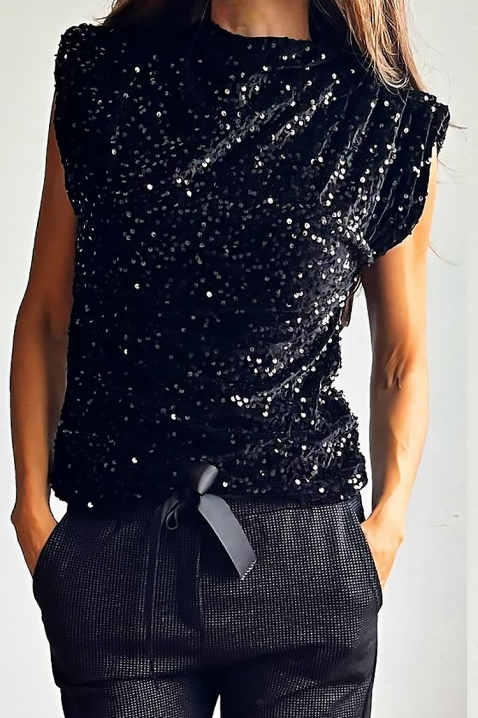 Топ LEBRILA BLACK, Цвят: черен, IVET.BG - Твоят онлайн бутик.