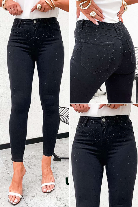 Дънки BELINSA, Цвят: черен, IVET.BG - Твоят онлайн бутик.