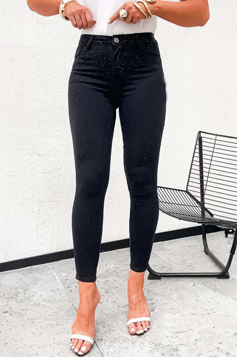 Дънки BELINSA, Цвят: черен, IVET.BG - Твоят онлайн бутик.