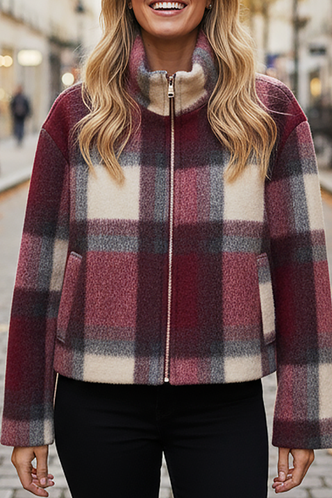 Яке JIONELGA BORDO, Цвят: бордо, IVET.BG - Твоят онлайн бутик.