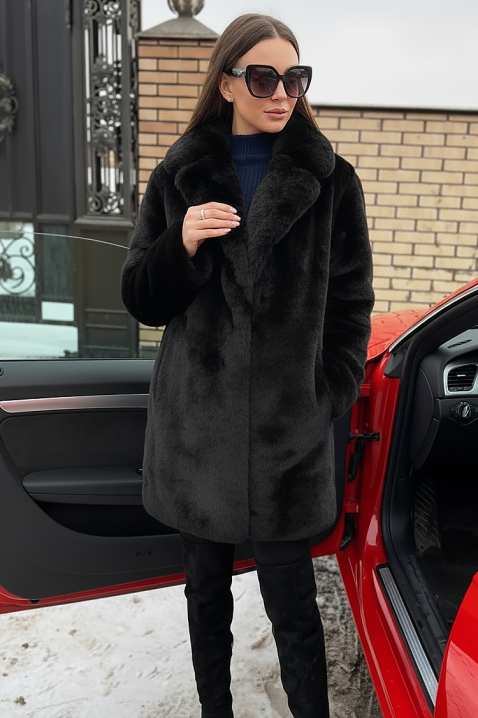 Палто XERFIONA BLACK, Цвят: черен, IVET.BG - Твоят онлайн бутик.