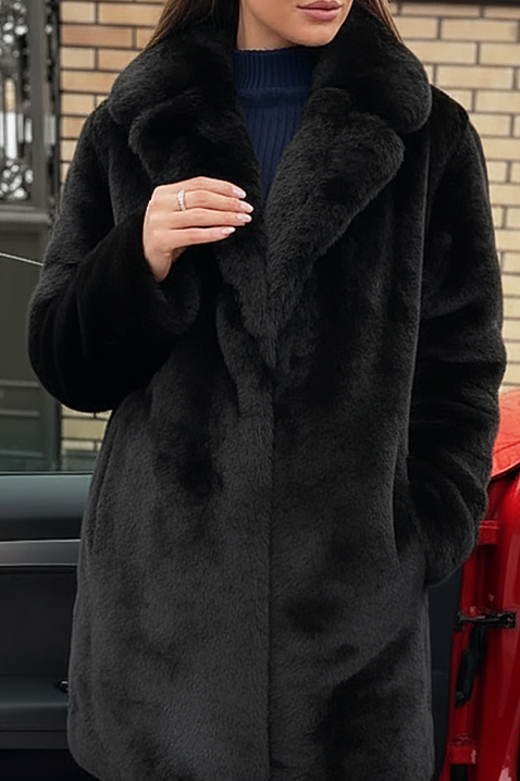 Палто XERFIONA BLACK, Цвят: черен, IVET.BG - Твоят онлайн бутик.