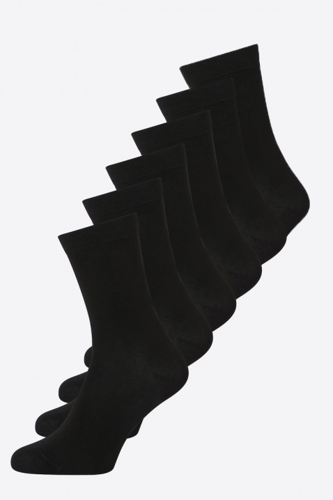 Комплект от 6 броя мъжки чорапи MOLERGO, Цвят: черен, IVET.BG - Твоят онлайн бутик.