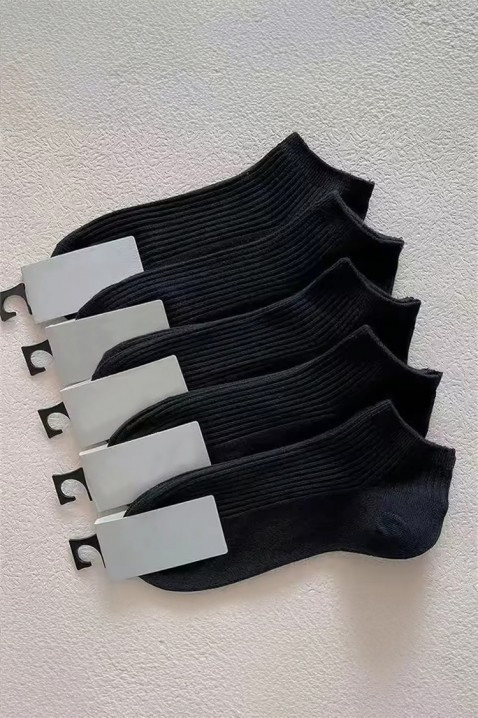 Комплект от 6 броя мъжки чорапи ZIMOLO BLACK, Цвят: черен, IVET.BG - Твоят онлайн бутик.