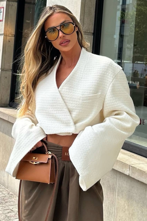 Сако GLOVENDIA, Цвят: бял, IVET.BG - Твоят онлайн бутик.