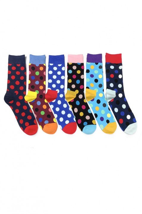 Комплект от 6 броя мъжки чорапи COLORITO, Цвят: многоцветен, IVET.BG - Твоят онлайн бутик.