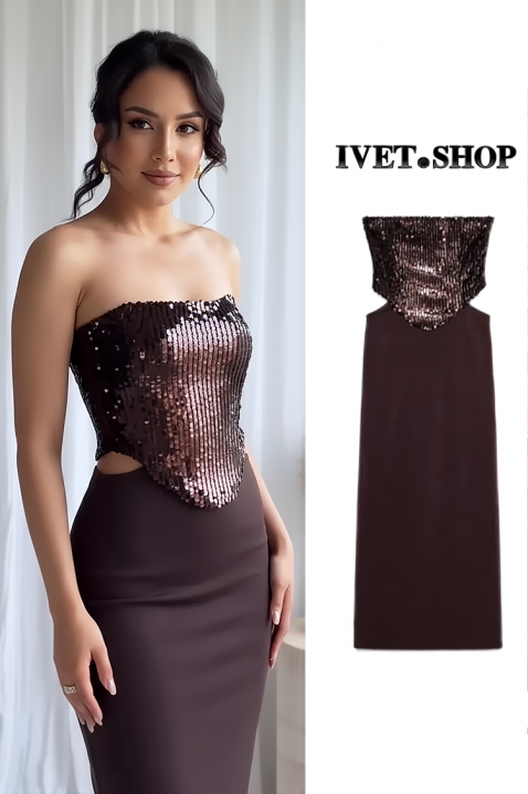 Топ ZLATENDA, Цвят: бордо, IVET.BG - Твоят онлайн бутик.