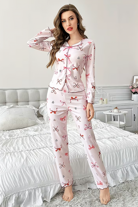 Пижама PLANDELZA, Цвят: пудра, IVET.BG - Твоят онлайн бутик.