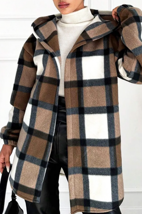 Дамско яке-риза TESSARO, Цвят: кафяв, IVET.BG - Твоят онлайн бутик.