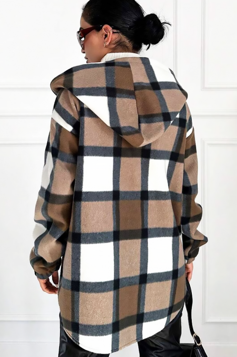 Дамско яке-риза TESSARO, Цвят: кафяв, IVET.BG - Твоят онлайн бутик.