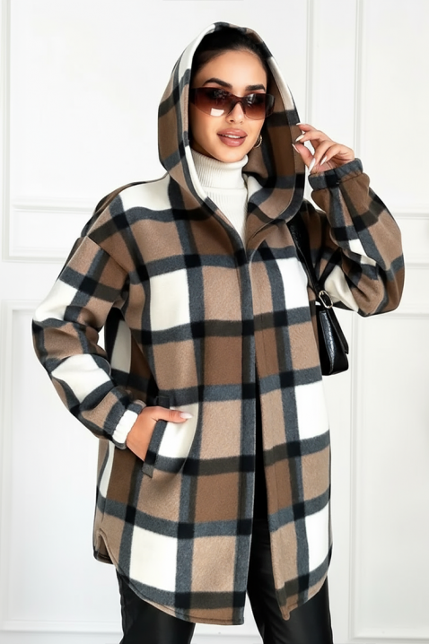 Дамско яке-риза TESSARO, Цвят: кафяв, IVET.BG - Твоят онлайн бутик.