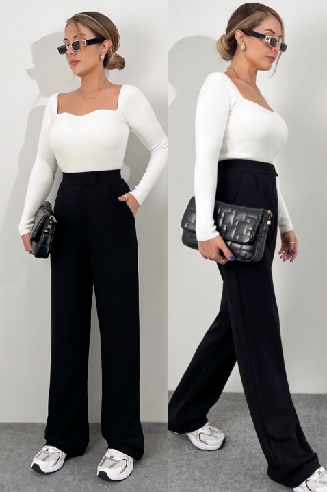 Панталон MALVONA BLACK, Цвят: черен, IVET.BG - Твоят онлайн бутик.