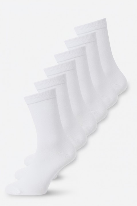 Комплект от 6 броя мъжки чорапи MIKRELZO, Цвят: бял, IVET.BG - Твоят онлайн бутик.