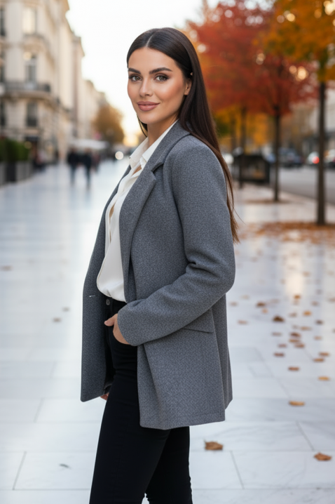 Сако VALEORA GREY, Цвят: сив, IVET.BG - Твоят онлайн бутик.