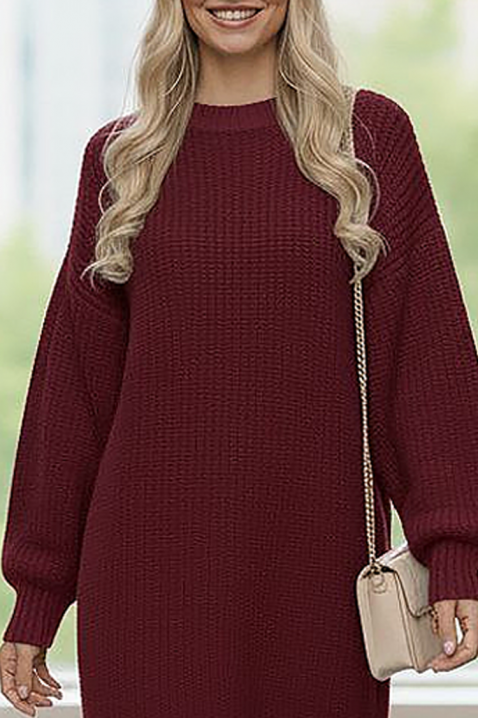 Рокля LINDELZA BORDO, Цвят: бордо, IVET.BG - Твоят онлайн бутик.