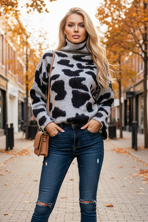 Пуловер VLORDENZA GREY, Цвят: сив, IVET.BG - Твоят онлайн бутик.