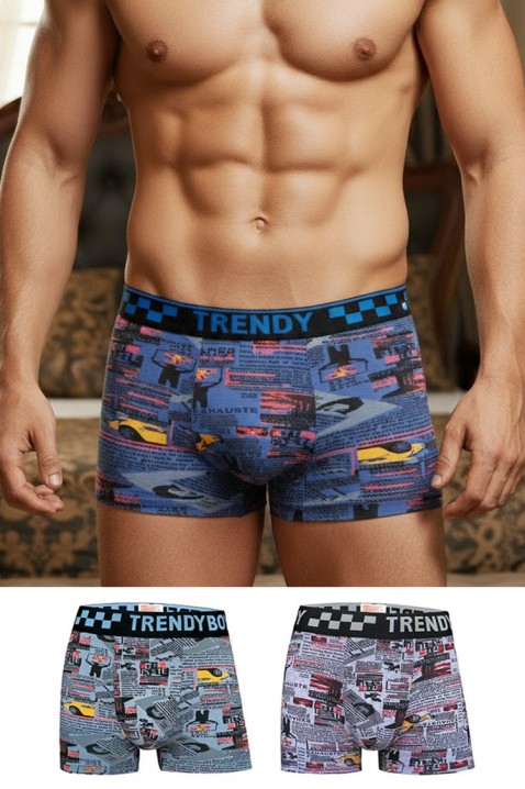 Комплект от 3 броя мъжки боксерки VOSTEZO, Цвят: многоцветен, IVET.BG - Твоят онлайн бутик.