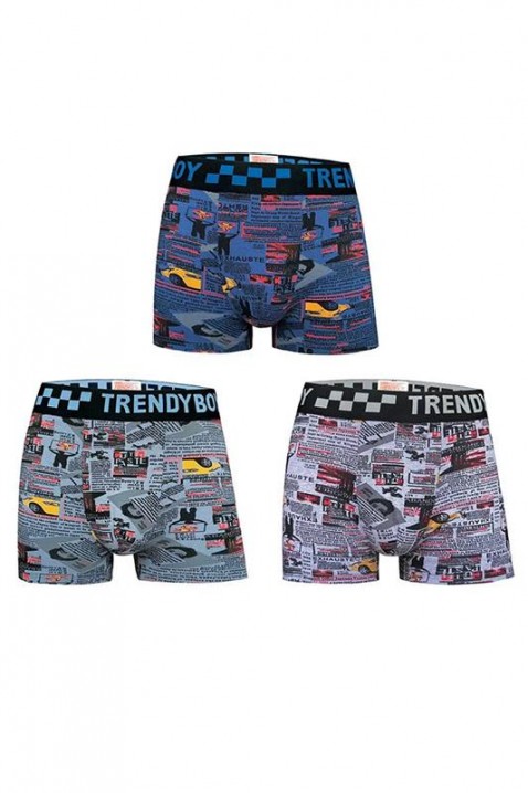 Комплект от 3 броя мъжки боксерки VOSTEZO, Цвят: многоцветен, IVET.BG - Твоят онлайн бутик.