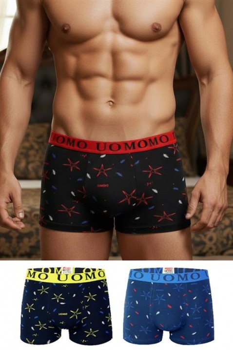 Комплект от 3 броя мъжки боксерки BERJON, Цвят: многоцветен, IVET.BG - Твоят онлайн бутик.