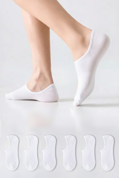 Комплект от 6 броя мъжки чорапи NOTILO, Цвят: бял, IVET.BG - Твоят онлайн бутик.
