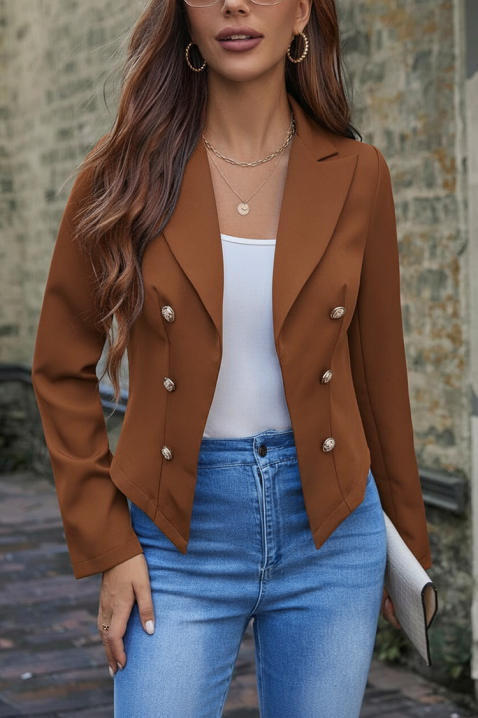 Сако OFLINZA CAMEL, Цвят: светлокафяв, IVET.BG - Твоят онлайн бутик.