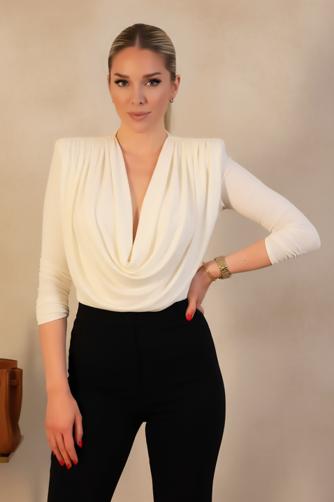 Дамска блуза SEKLONDA ECRU, Цвят: екрю, IVET.BG - Твоят онлайн бутик.