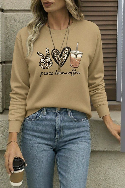 Дамска блуза GOLMINA BEIGE, Цвят: беж, IVET.BG - Твоят онлайн бутик.