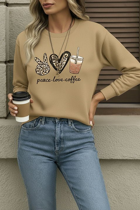 Дамска блуза GOLMINA BEIGE, Цвят: беж, IVET.BG - Твоят онлайн бутик.