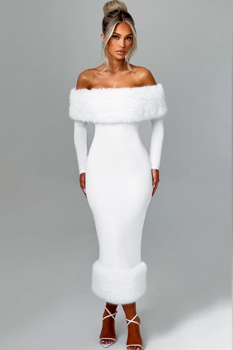 Рокля KARSOTA WHITE, Цвят: бял, IVET.BG - Твоят онлайн бутик.