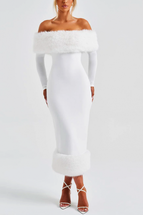 Рокля KARSOTA WHITE, Цвят: бял, IVET.BG - Твоят онлайн бутик.