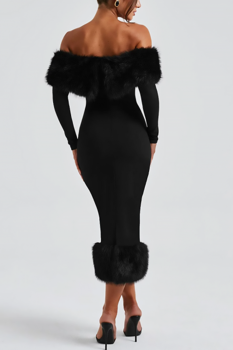 Рокля KARSOTA BLACK, Цвят: черен, IVET.BG - Твоят онлайн бутик.