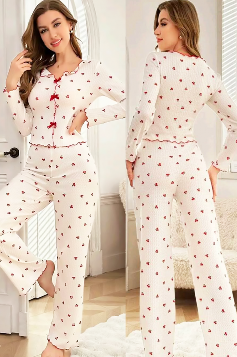 Пижама HARZANA, Цвят: бял, IVET.BG - Твоят онлайн бутик.