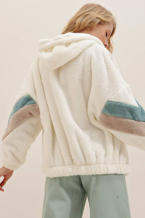 Суичър PLUVILZA WHITE, Цвят: бял, IVET.BG - Твоят онлайн бутик.