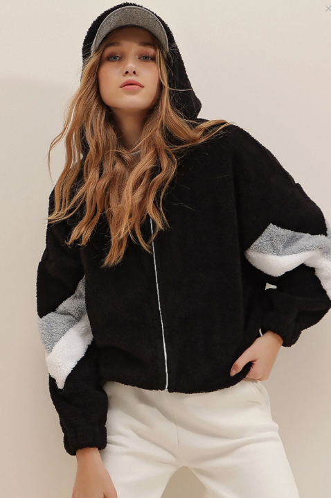 Суичър PLUVILZA BLACK, Цвят: черен, IVET.BG - Твоят онлайн бутик.