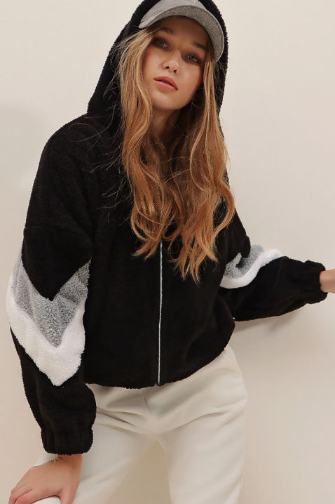 Суичър PLUVILZA BLACK, Цвят: черен, IVET.BG - Твоят онлайн бутик.