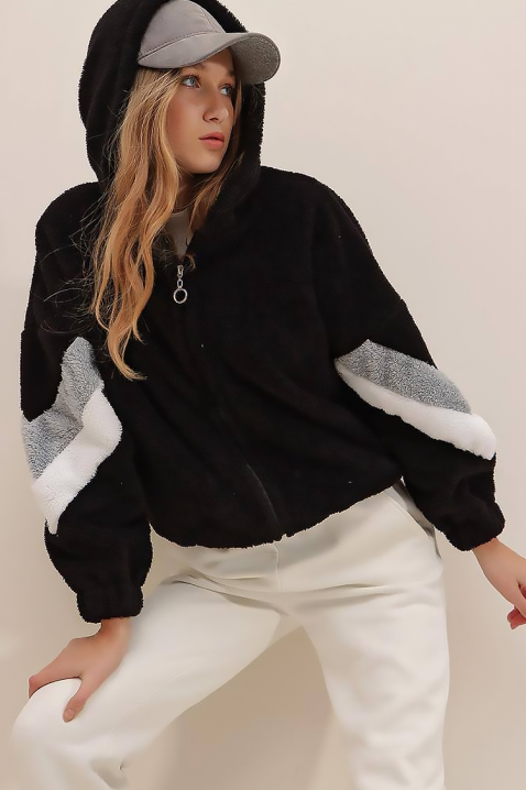 Суичър PLUVILZA BLACK, Цвят: черен, IVET.BG - Твоят онлайн бутик.